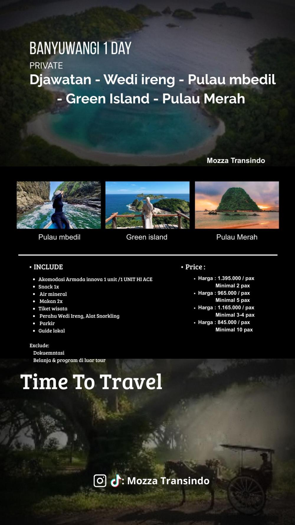 Poster Djawatan - Wedi Ireng - Pulau Mbedil - Green Island - Pulau Merah